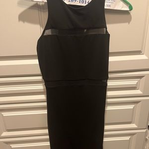 Worn once!! Elizabeth & James black, mesh paneled mini dress - size 0